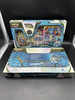 2x Pokemon TCG Lucario VSTAR Premium Collection Box - Brand New Factory Sealed - Image 2