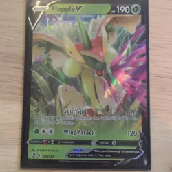 Pokemon Flapple V 018/163 Swsh05: Battle Styles Full Art Ultra Rare Holo 190HP - Image 1