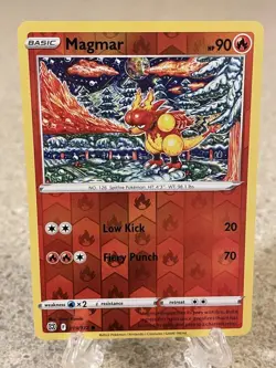 Pokemon TCG Brilliant Stars Reverse Holo Magmar 019/172 NM/M - Image 1