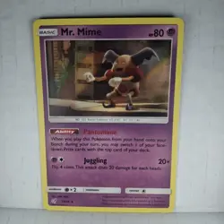 Mr. Mime 11/18 Detective Pikachu Rare Holo Pokemon TCG LP/NM Fast Shipping - Image 1