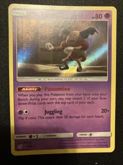 Pokemon TCG Mr. Mime Holo Rare Card 11/18 Detective Pikachu 2019 NM/LP Special - Image 1