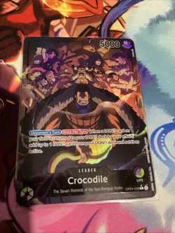 Crocodile OP04-058 Alt Art Leader Kingdoms Of Intrigue One Piece TCG English NM - Image 2