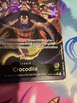 Crocodile OP04-058 Alt Art Leader Kingdoms Of Intrigue One Piece TCG English NM - Image 4