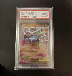PSA 10 Pokemon Card Japanese Mega Charizard X ex RR 013/080 Inferno X M2 - Image 1