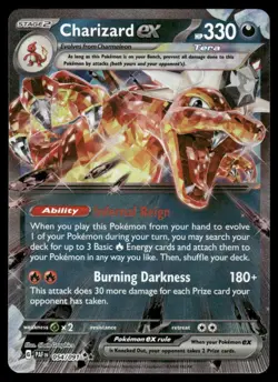 Pokemon Cards Charizard ex 054/091 Paldean Fates Double Rare NM - Image 1