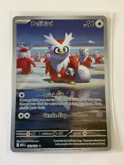 Delibird 152/132 Illustration Rare ME01: Mega Evolution Base NM/M Pokemon TCG - Image 1