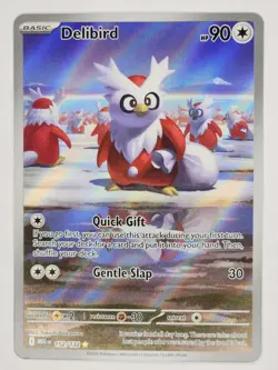 Delibird - Holo Illustration Rare ME01: Mega Evolution 152/132 NM Pokemon NM - Image 1