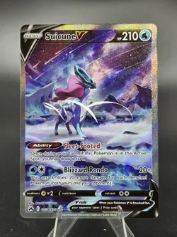Suicune V - GG38/GG70 - Crown Zenith - Galarian Gallery - NM - Pokemon TCG Card - Image 1