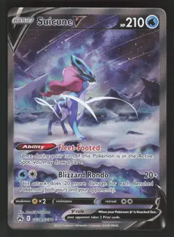 Suicune V GG38/GG70 Pokemon TCG Crown Zenith: Galarian Gallery NM - Image 1