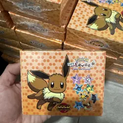 GOLD Edition Pokemon Let’s Go Eevee Database Box Complete Set Sealed 📦 Box - Image 1