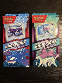 2 Knock Out Collection Box - Suicune & Kyogre Pokemon TCG - FACTORY SEALED - Image 1