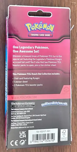 Pokemon TCG | Knock Out Collection | Kyogre | Factory Sealed! - Image 2
