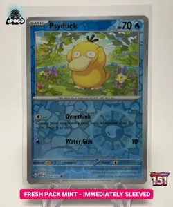 Psyduck 054/165 Reverse Holo Pokemon TCG: 151 Card Pokemon MINT SHIPPED TODAY - Image 1