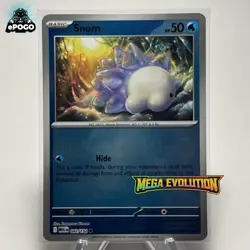 Snom 042/132 Reverse Holo Pokemon TCG: Mega Evolution Card MINT SHIPPED TODAY! - Image 1