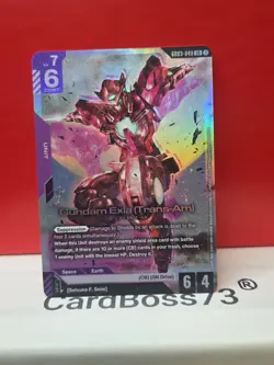 Gundam Exia (Trans-Am)Gundam Card Game . Steel Requiem Legend Rare GD03-049 - Image 1