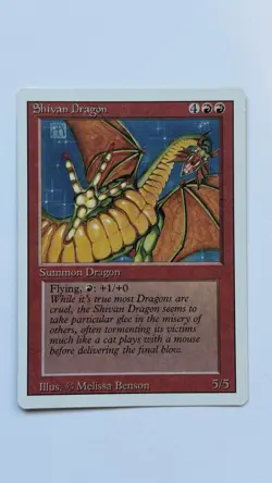 Shivan Dragon Magic the Gathering Revised (3rd) Edition NM - Image 1