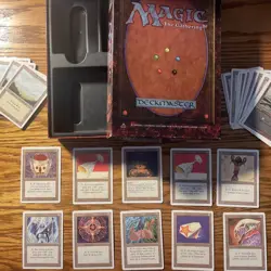 MTG: Vintage ‘94 Revised 170 White And Black Lot & Opened / Empty Starter Box - Image 2