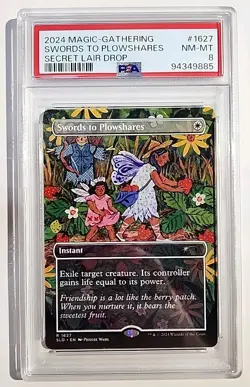 MTG TCG 2024 Secret Lair Drop Swords To Plowshares PSA 8 - Image 1