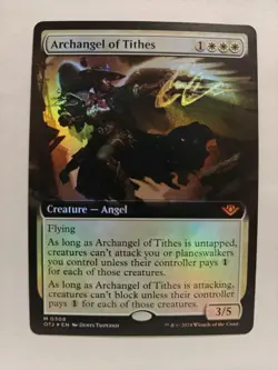 Archangel of Tithes (Extended Art) [Outlaws of Thunder Junction] Foil - Image 1