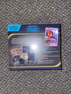 Pokemon TCG Mega Evolution Phantasmal Flames ETB sealed * Damaged Check Photos * - Image 2