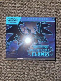 Pokemon TCG Mega Evolution Phantasmal Flames ETB sealed * Damaged Check Photos * - Image 5