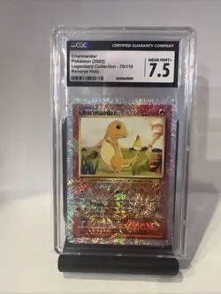 Pokemon Charmander Legendary Reverse Holo Card #70 CGC 7.5 - Image 1