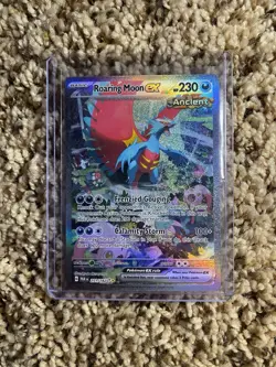 Pokemon TCG Roaring Moon ex 251/182 Paradox Rift Full Art Holo Rare - Image 1