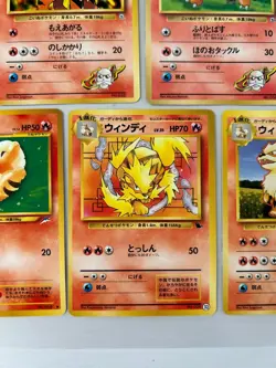 Pokemon cards 11 cards set Growlithe Arcanine Old back NINTENDO From Japan - Image 5