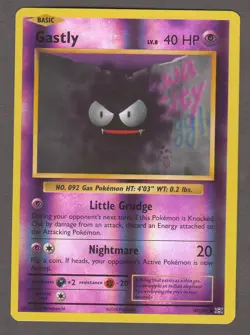 Gastly 47/108 XY Evolutions Reverse Holo Common Psychic Pokemon Card 2016 NM - Image 1