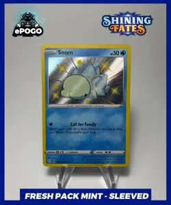 Snom SV033/SV122 - Shiny Vault RARE Pokemon TCG: Shining Fates Pokemon Mint - Image 1