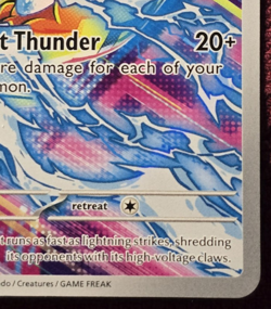 Pokemon TCG 2024 Stellar Crown Zeraora Full Art Rare Holo 151/142 English MINT - Image 4