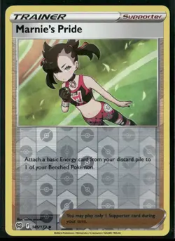 Pokemon SWSH09: Brilliant Stars #145/172 Marnie's Pride Reverse Holo Unc, NM - Image 1