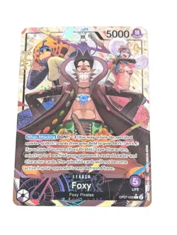 One Piece Foxy OP07-059 Leader Alt Art 500 Years into the Future English NM - Image 1