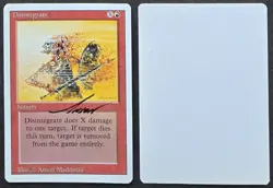 SIGNED MtG Magic Anson Maddocks _ Revised _ Artist Proof _ DISINTEGRATE _ 1/100! - Image 1