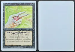 SIGNED MtG Magic Anson Maddocks _ Revised _ Artist Proof _ DEATHGRIP _HTF 1/100! - Image 1