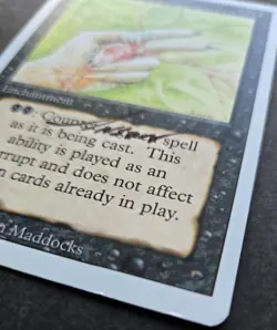 SIGNED MtG Magic Anson Maddocks _ Revised _ Artist Proof _ DEATHGRIP _HTF 1/100! - Image 2