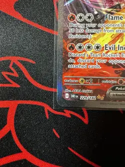 CLEAN Team Rockets Moltres EX Destined Rivals 229/182 Stamped Pokemon TCG - Image 2