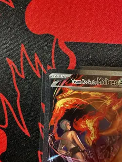 CLEAN Team Rockets Moltres EX Destined Rivals 229/182 Stamped Pokemon TCG - Image 5