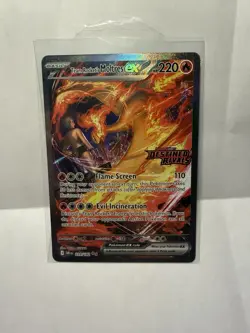 Team Rockets Moltres EX Destined Rivals Stamped SIR 229/182 Pokemon TCG NM - Image 1