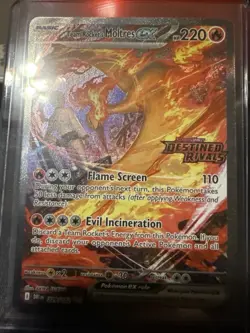 Team Rockets Moltres EX Destined Rivals Stamped SIR 229/182 Pokemon TCG NM - Image 2