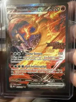 Team Rockets Moltres EX Destined Rivals Stamped SIR 229/182 Pokemon TCG NM - Image 4
