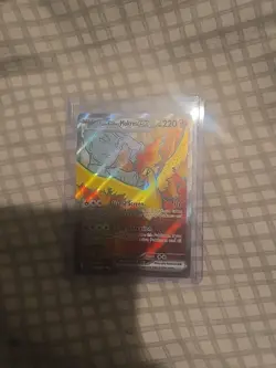 Pokemon TCG Team Rockets Moltres EX Full Art Destined Rivals 208/182 English - Image 1