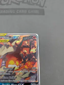 Pokemon TCG Reshiram & Charizard GX SM201 Black Star Promo Tag Team Near Mint - Image 3