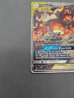 Pokemon TCG Reshiram & Charizard GX SM201 Black Star Promo Tag Team Near Mint - Image 5