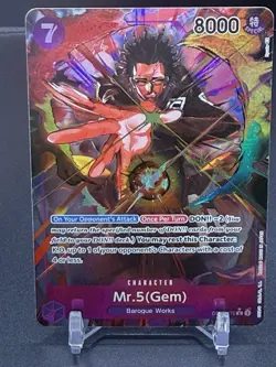 Mr.5(GEM) OP04-072 R Alternate Art One Piece Card Game M/NM Kingdoms Of Intrigue - Image 1