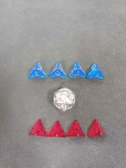 MTG Magic the Gathering Dice D20 & D4 - Image 1