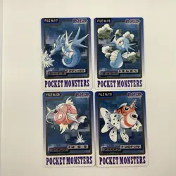 Horsea Seadra Seaking Magikarp Pokemon Carddass 1997 Bandai Pocket Monsters Lot - Image 3