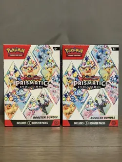 Pokemon TCG Prismatic Evolutions Booster Bundle Lot of 2 Factory Sealed - Image 1