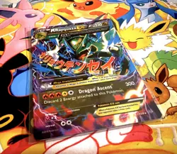 Pokemon TCG M Rayquaza EX Full Art Ultra Rare Holo Card Roaring Skies 61/108 - Image 2