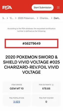 2020 POKEMON SWORD & SHIELD VIVID VOLTAGE #025 CHARIZARD-REV.FOIL VIVID VOLTAGE - Image 3